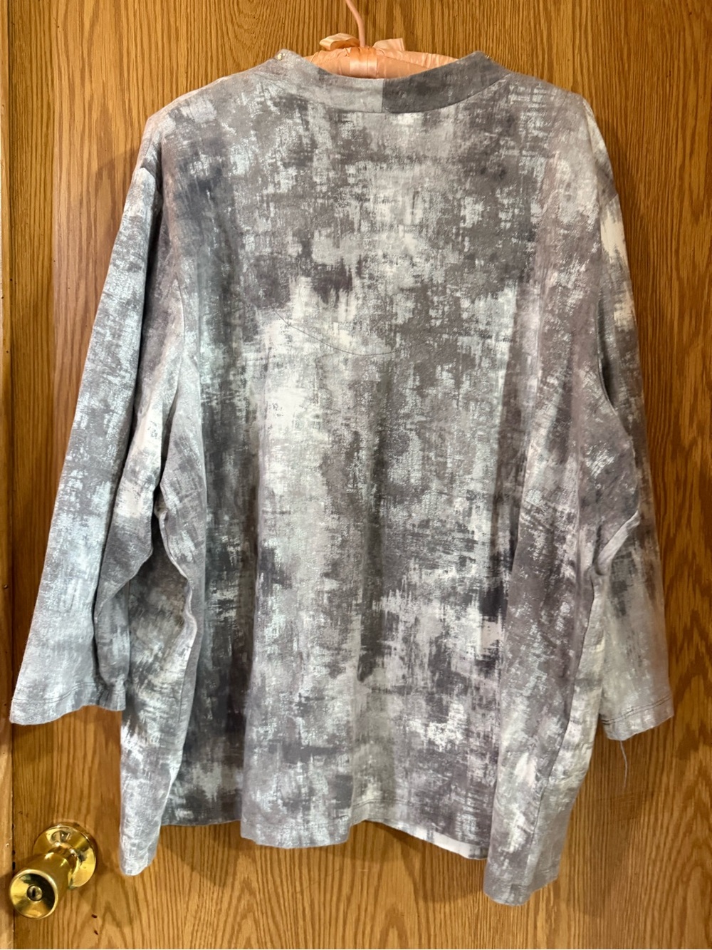 Ruby Rd. Gray V-Neck Rhinestone Tunic - Picture 2 of 7